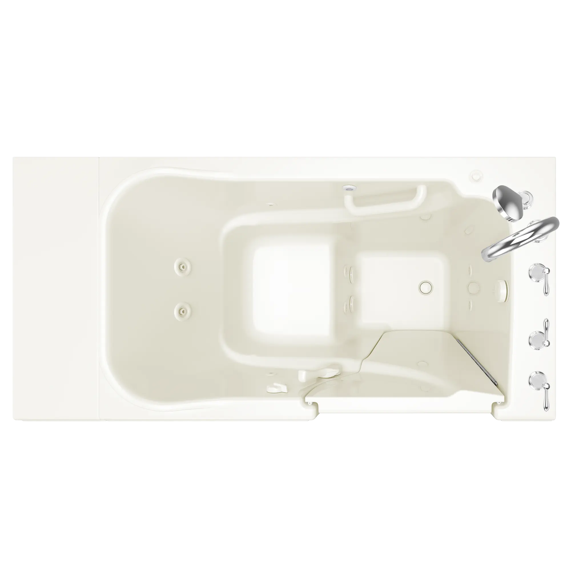 Gelcoat Value Series 30 x 52 -Inch Walk-in Tub With Whirlpool System - Right-Hand Drain With Faucet // LINEN // 170779_Top_3052309WRL_509_SSV5230RJ-BC_KO_0_CDNwebp.webp