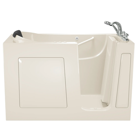Gelcoat Premium Series 30 x 60 -Inch Walk-in Tub With Combination Air Spa and Whirlpool Systems - Right-Hand Drain With Faucet