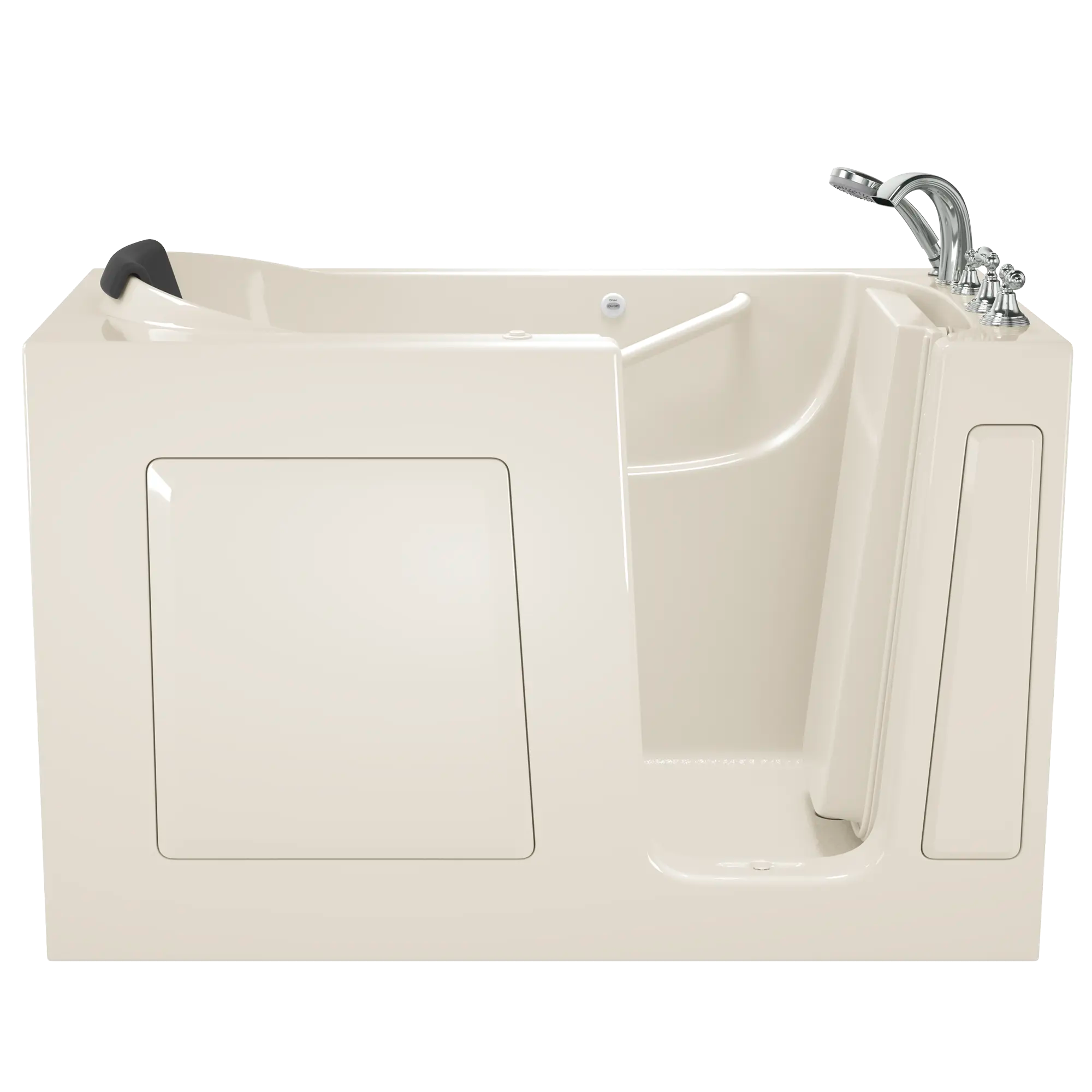 Gelcoat Premium Series 30 x 60 -Inch Walk-in Tub With Whirlpool System - Right-Hand Drain With Faucet // LINEN // 170806_Front_3060_109_ARL_WRL_SS3060_RA-BC_RJ-BC_0_CDNwebp.webp