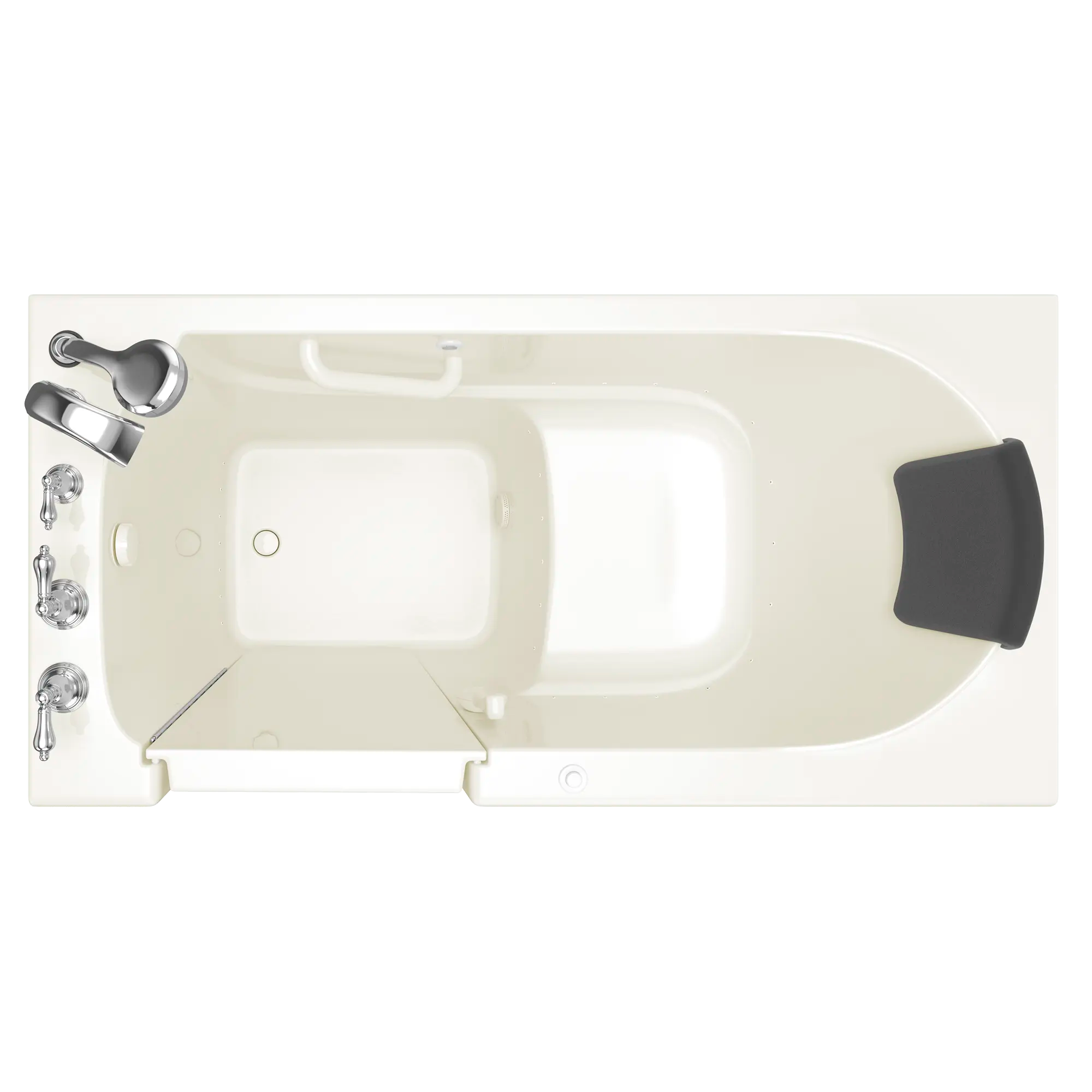 Gelcoat Premium Series 30 x 60 -Inch Walk-in Tub With Air Spa System - Left-Hand Drain With Faucet // LINEN // 170809_Top_3060_109_ALL_SS5230LA-BC_0_CDNwebp.webp