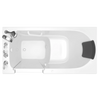 [3060.109.ALW] Gelcoat Premium Series 30 x 60 -Inch Walk-in Tub With Air Spa System - Left-Hand Drain With Faucet - Linen