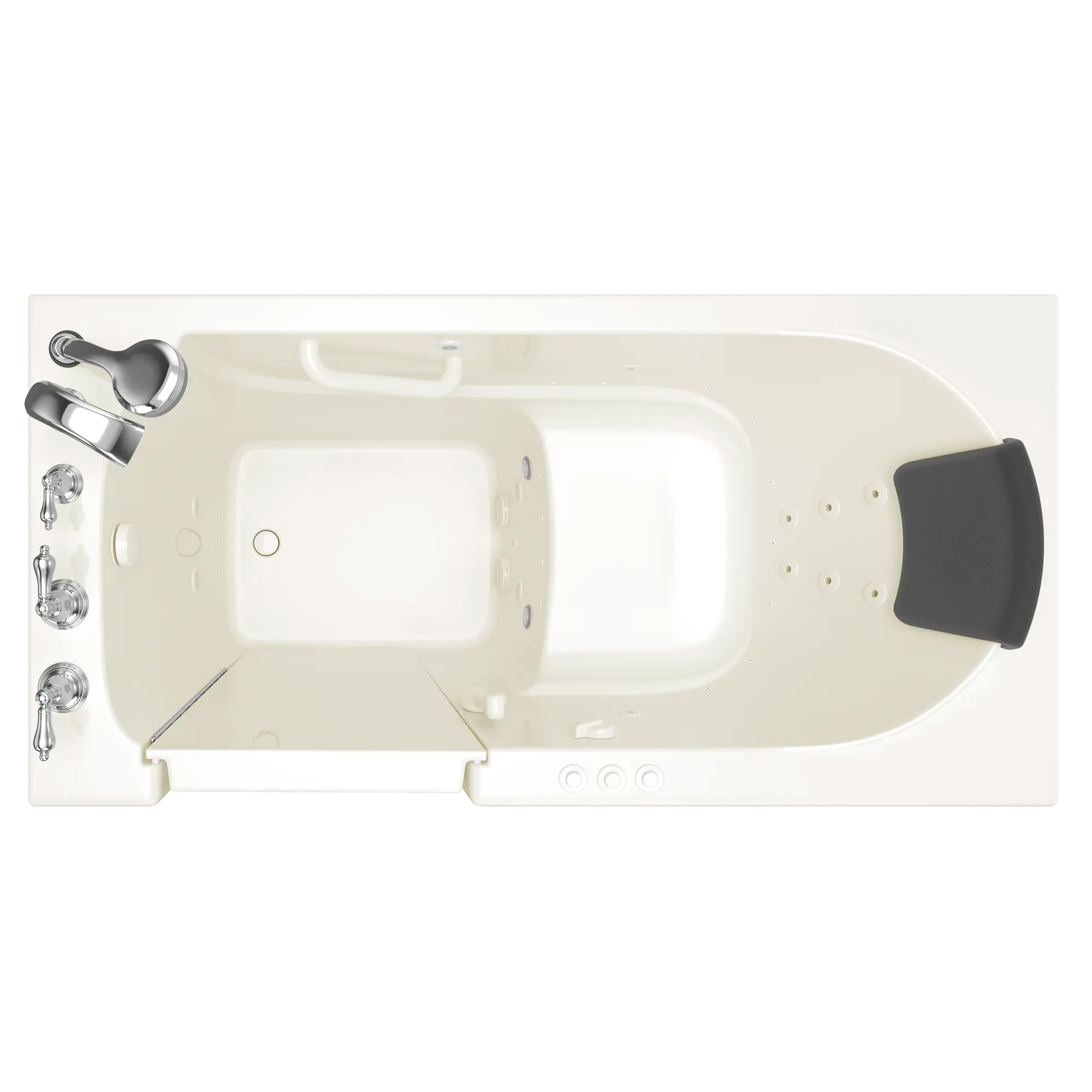 Gelcoat Premium Series 30 x 60 -Inch Walk-in Tub With Combination Air Spa and Whirlpool Systems - Left-Hand Drain With Faucet // LINEN // 170815_Top_3060_109_CLL_SS5230LD-BC_0_CDNwebp.webp