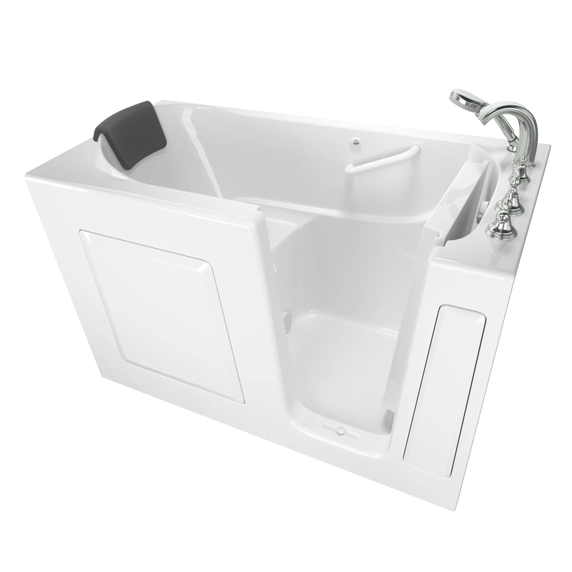 Gelcoat Premium Series 30 x 60 -Inch Walk-in Tub With Soaker System - Right-Hand Drain With Faucet // WHITE // 170823_3060109SRW_SS6030RS-WH_KO_0_CDNwebp.webp