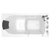 [3060.109.WRW] Gelcoat Premium Series 30 x 60 -Inch Walk-in Tub With Whirlpool System - Right-Hand Drain With Faucet - Linen