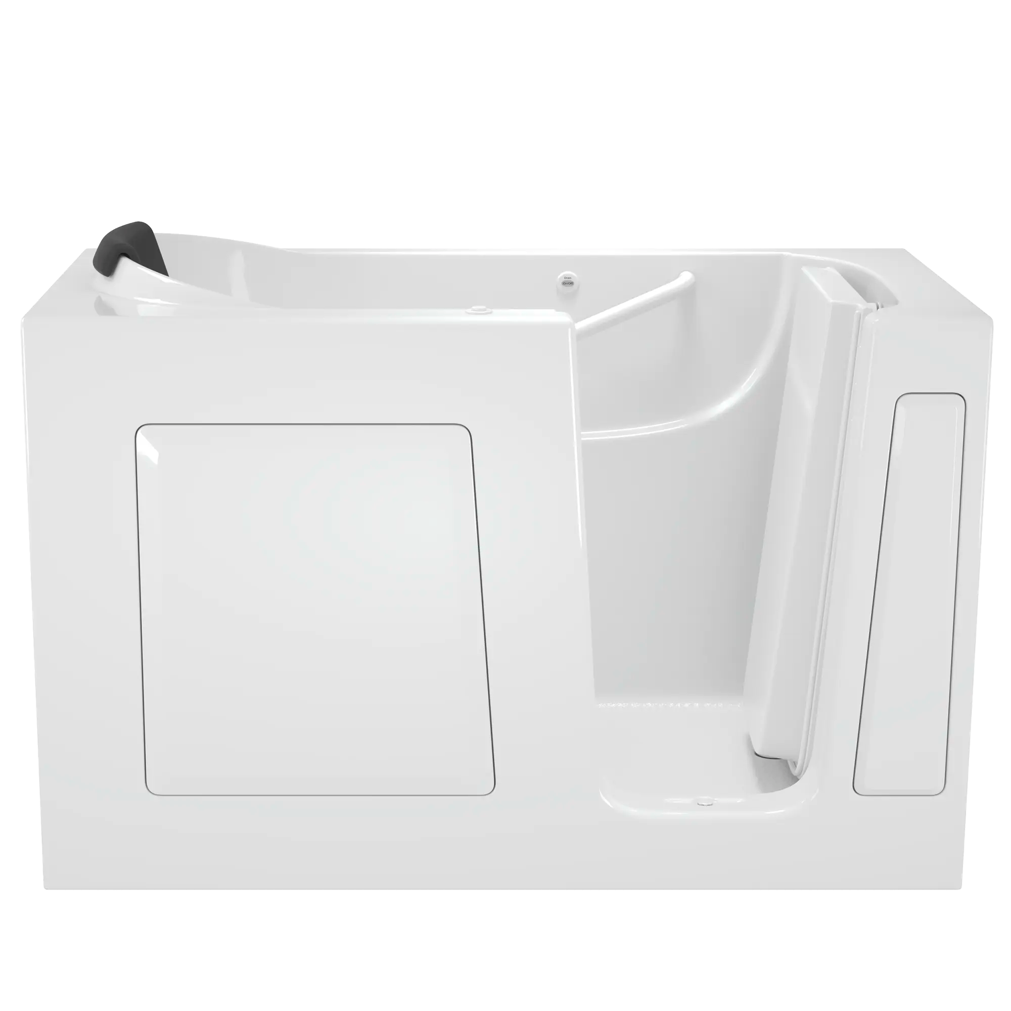 Gelcoat Premium Series 30 x 60 -Inch Walk-in Tub With Whirlpool System - Right-Hand Drain // WHITE // 170842_Front_3060_105_ARW_WRW_0_CDNwebp.webp