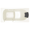 [3060.105.WLL] Gelcoat Premium Series 30 x 60 -Inch Walk-in Tub With Whirlpool System - Left-Hand Drain - Linen