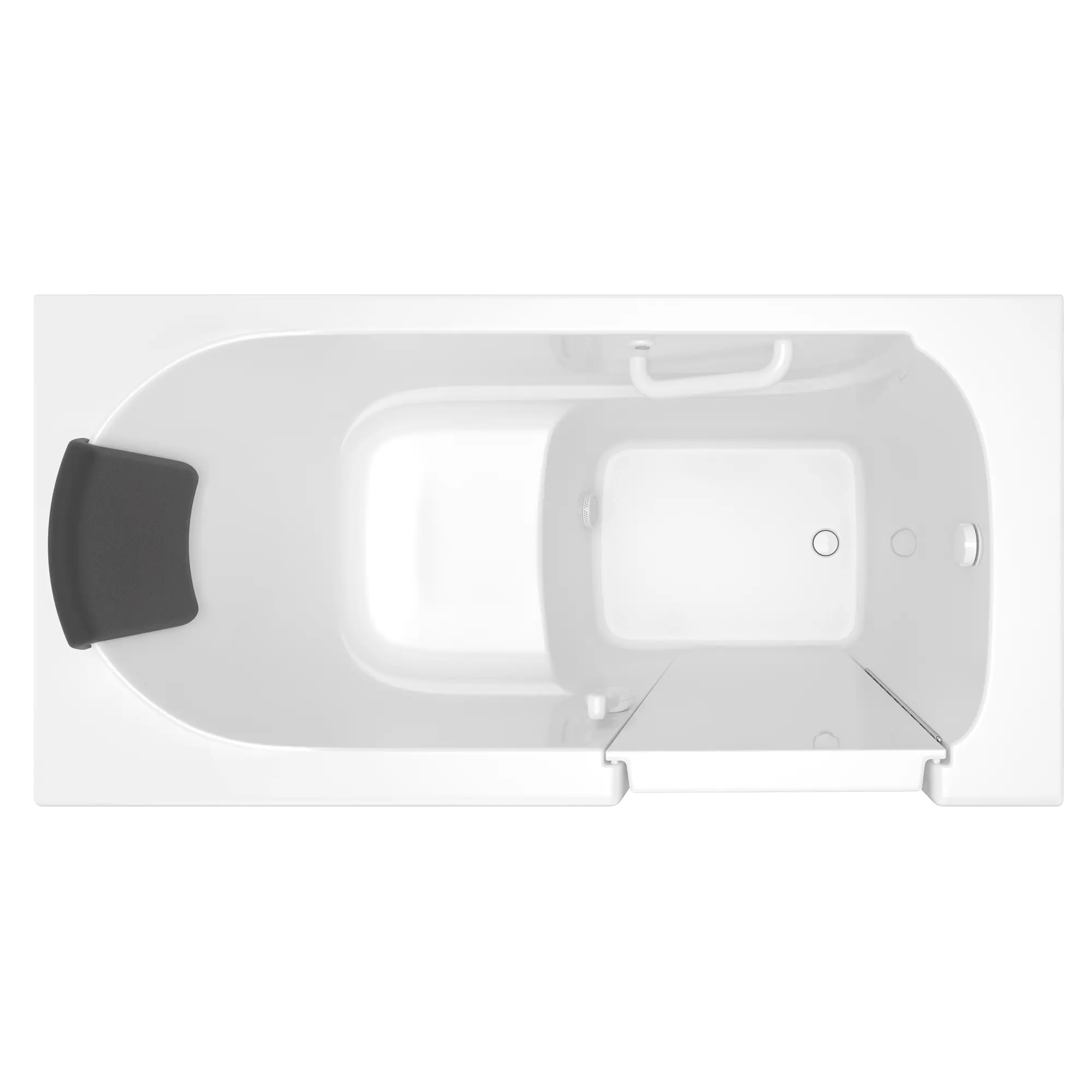 Gelcoat Premium Series 30 x 60 -Inch Walk-in Tub With Soaker System - Right-Hand Drain // WHITE // 170856_Top_3060_105_SRW_0_CDNwebp.webp