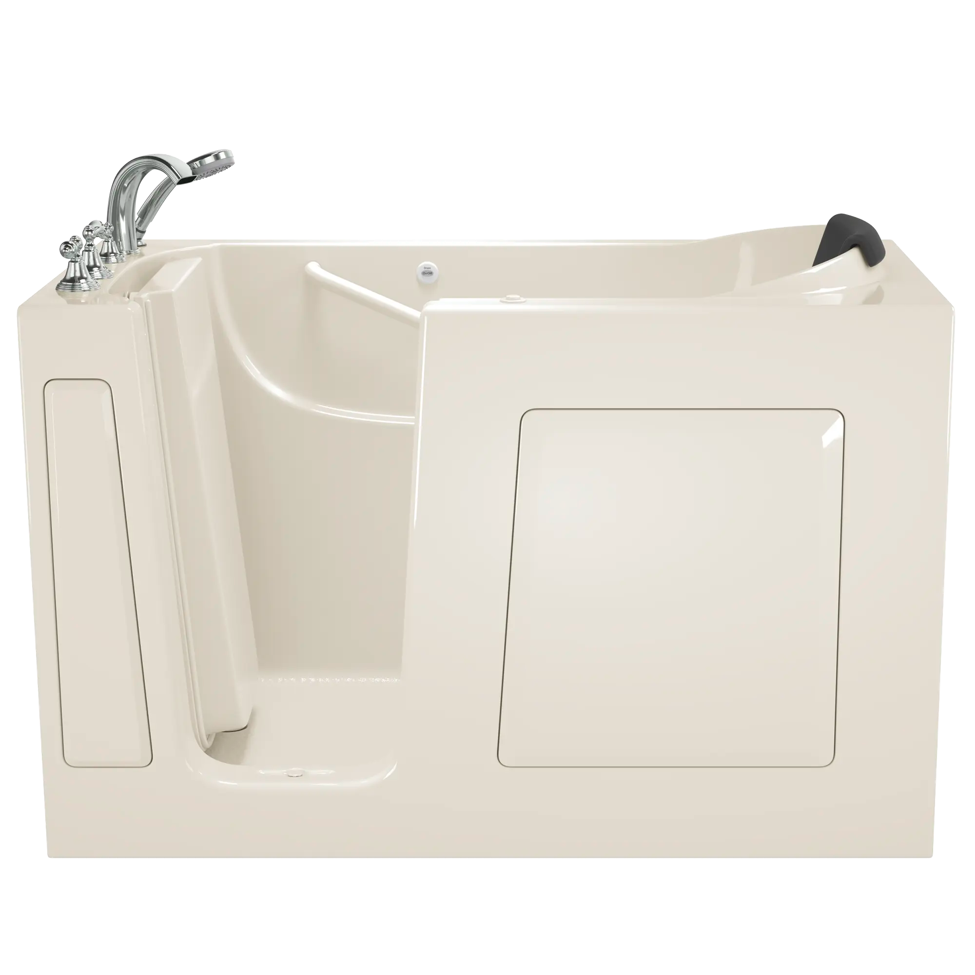 Gelcoat Premium Series 30 x 60 -Inch Walk-in Tub With Air Spa System - Left-Hand Drain With Faucet // LINEN // 170862_Front_3060_109_ALL_WLL_SS3060_LA-BC_LJ-BC_0_CDNwebp.webp