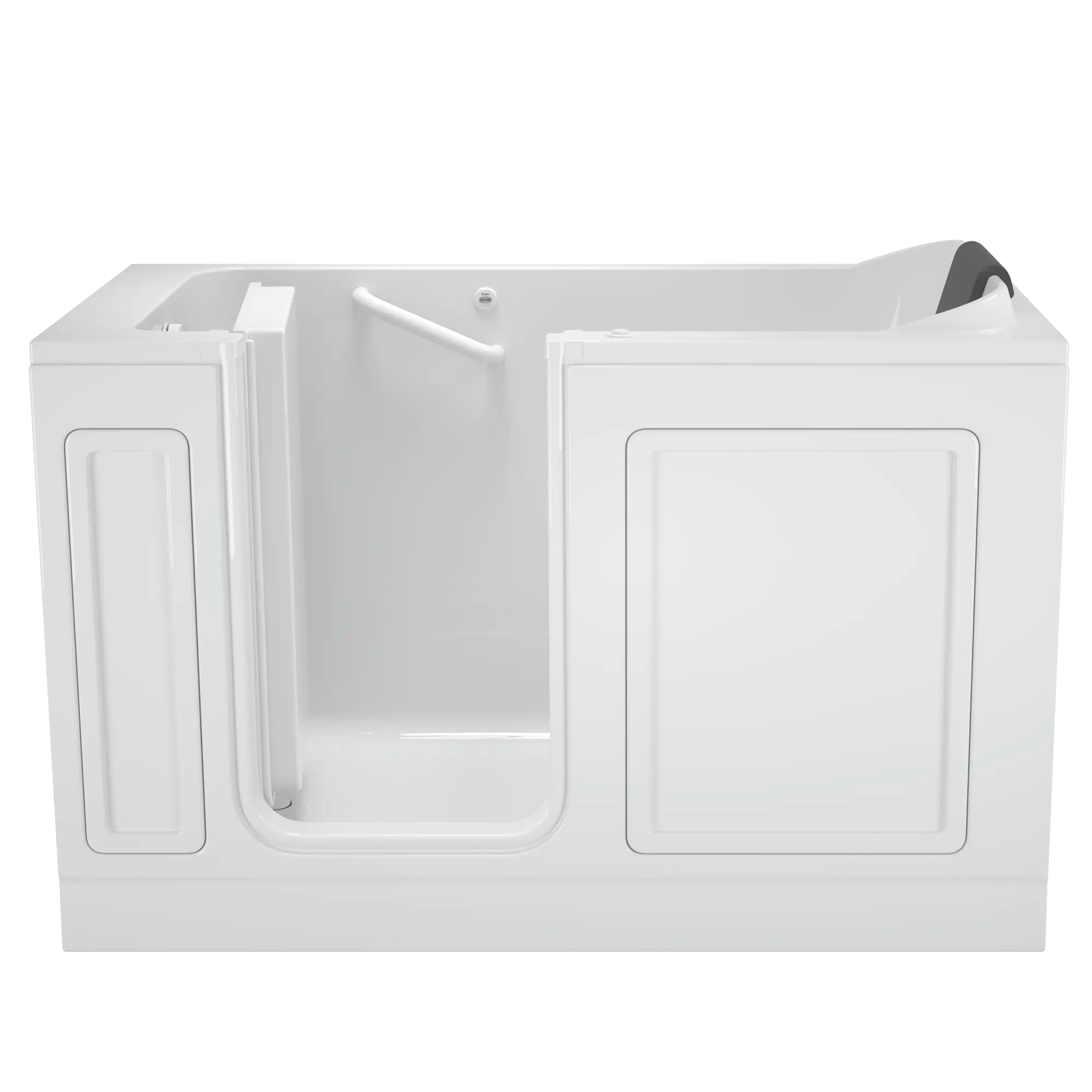 Acrylic Luxury Series 32 x 60 -Inch Walk-in Tub With Whirlpool System - Left-Hand Drain // WHITE // 170870_Front_3260_215_ALW_WLW_0_CDNwebp.webp