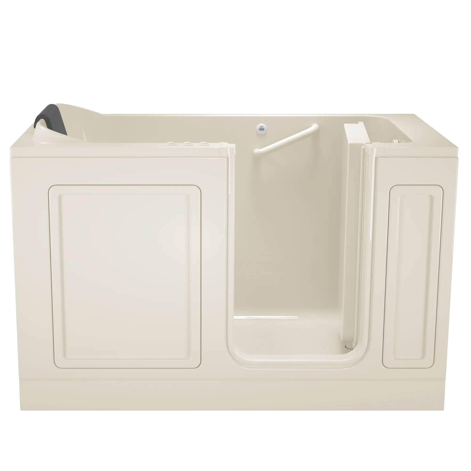 Acrylic Luxury Series 32 x 60 -Inch Walk-in Tub With Combination Air Spa and Whirlpool Systems - Right-Hand Drain // LINEN // 170872_Front_3260_215_CRL_0_CDNwebp.webp