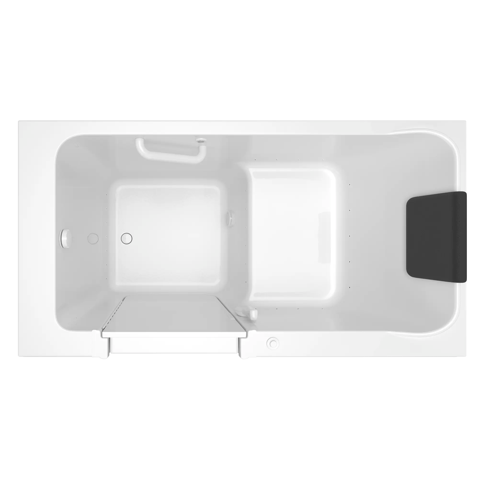 Acrylic Luxury Series 32 x 60 -Inch Walk-in Tub With Air Spa System - Left-Hand Drain // WHITE // 170879_Top_3260_215_ALW_0_CDNwebp.webp