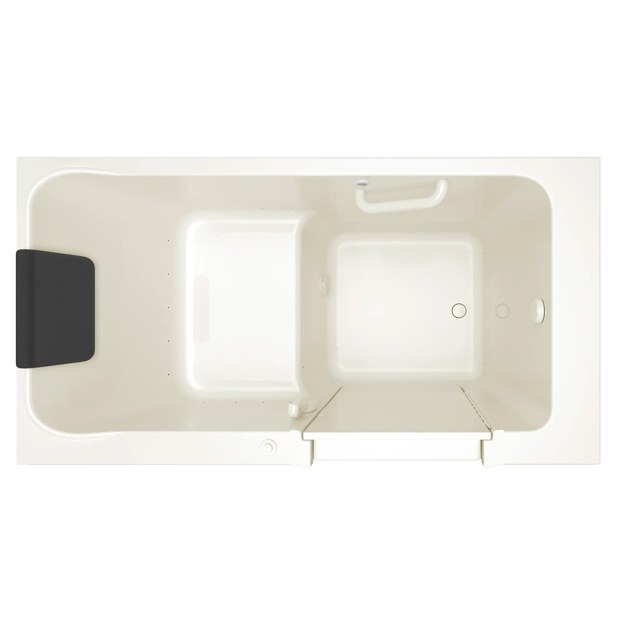 Acrylic Luxury Series 32 x 60 -Inch Walk-in Tub With Air Spa System - Right-Hand Drain // LINEN // 170881_Top_3260_215_ARL_0_CDNwebp.webp