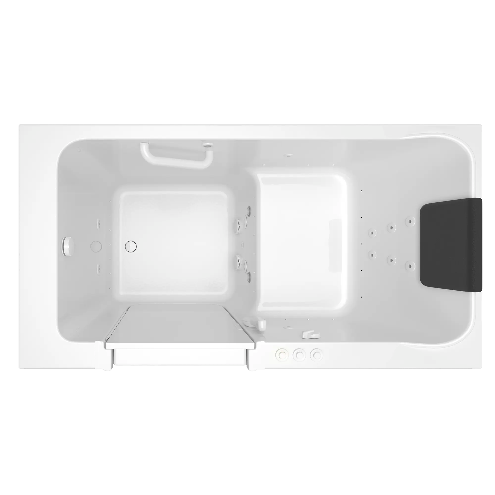 Acrylic Luxury Series 32 x 60 -Inch Walk-in Tub With Combination Air Spa and Whirlpool Systems - Left-Hand Drain // WHITE // 170883_Top_3260_215_CLW_0_CDNwebp.webp