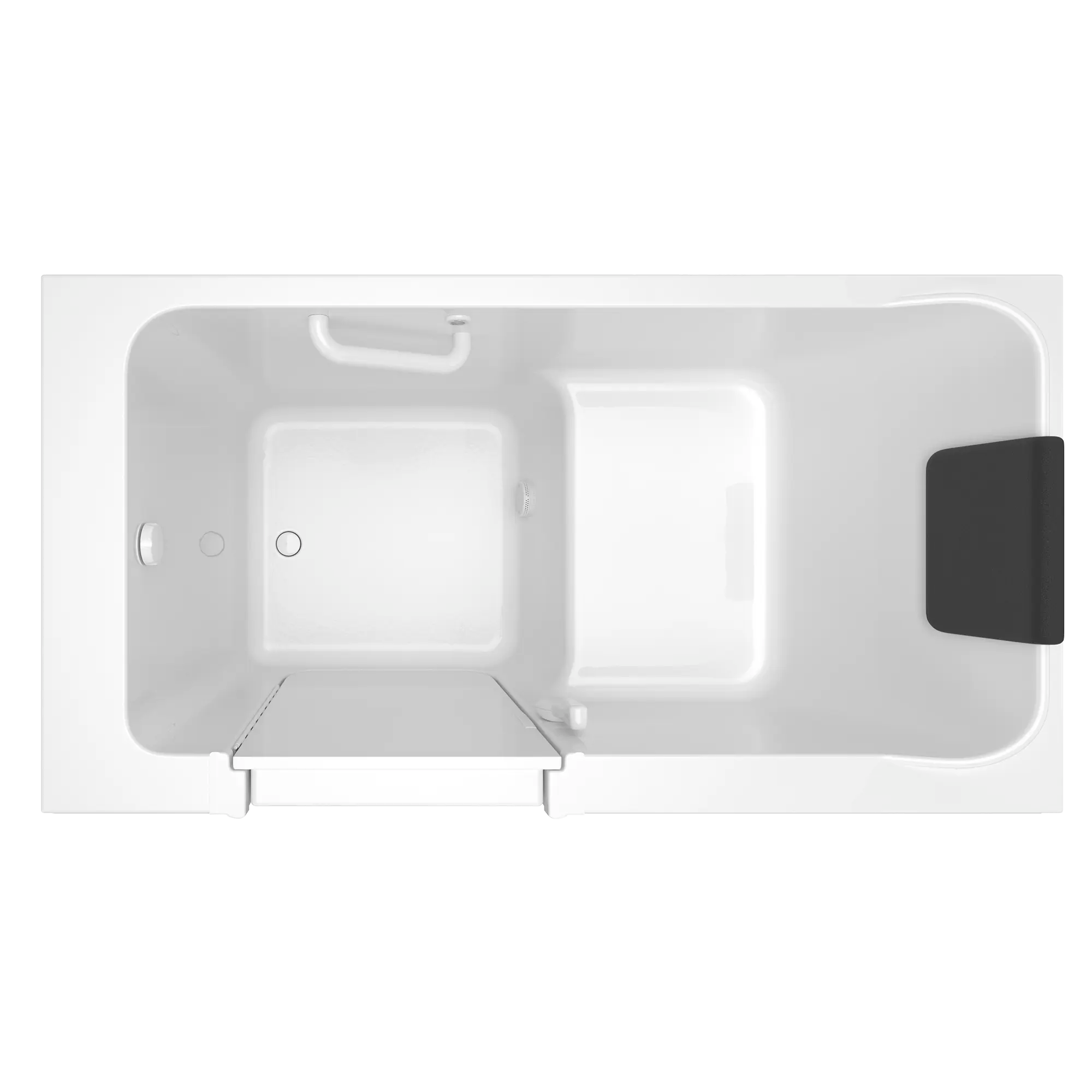 Acrylic Luxury Series 32 x 60 -Inch Walk-in Tub With Soaker System - Left-Hand Drain // WHITE // 170887_Top_3260_215_SLW_0_CDNwebp.webp