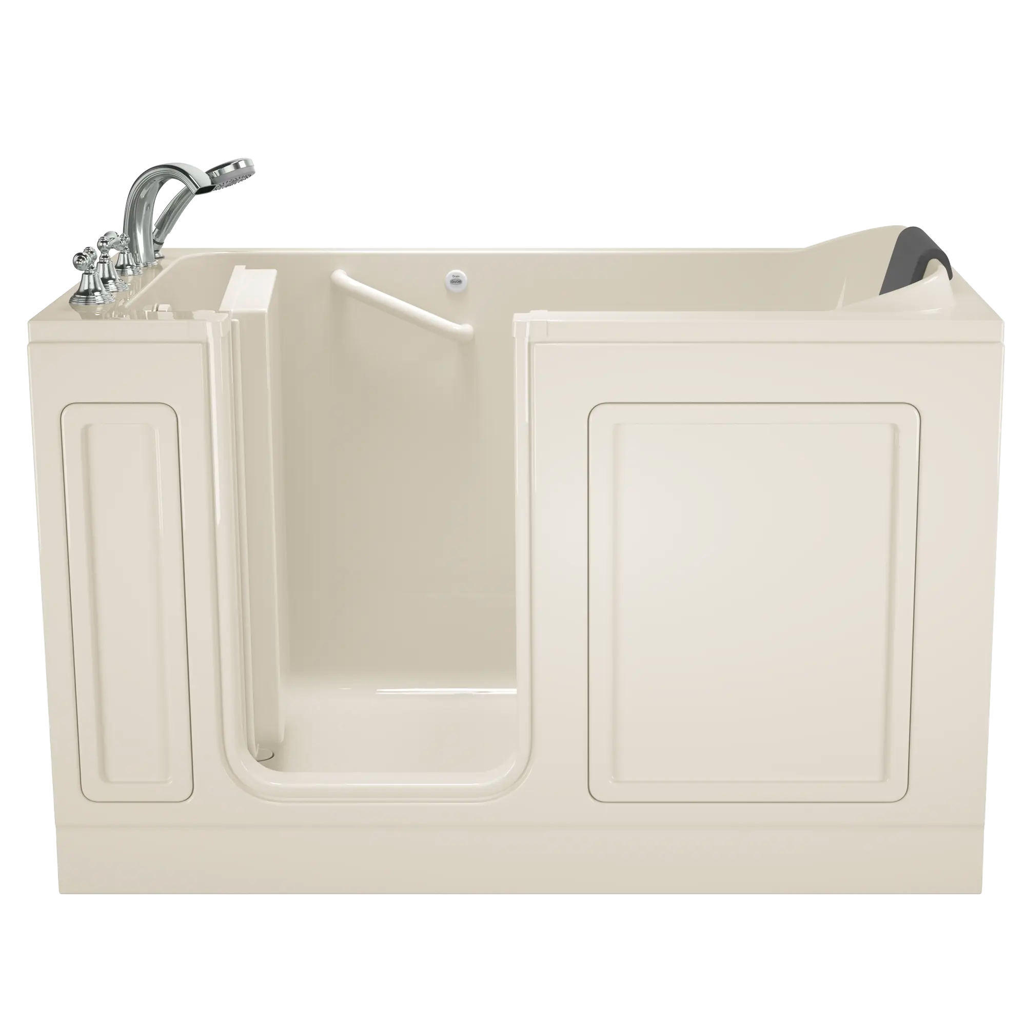 Acrylic Luxury Series 32 x 60 -Inch Walk-in Tub With Soaker System - Left-Hand Drain With Faucet // LINEN // 170900_Front_3260_219_SLL_ST6032LS-BC_0_CDNwebp.webp