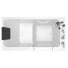 [3260.219.CRW] Acrylic Luxury Series 32 x 60 -Inch Walk-in Tub With Combination Air Spa and Whirlpool Systems - Right-Hand Drain With Faucet - Linen