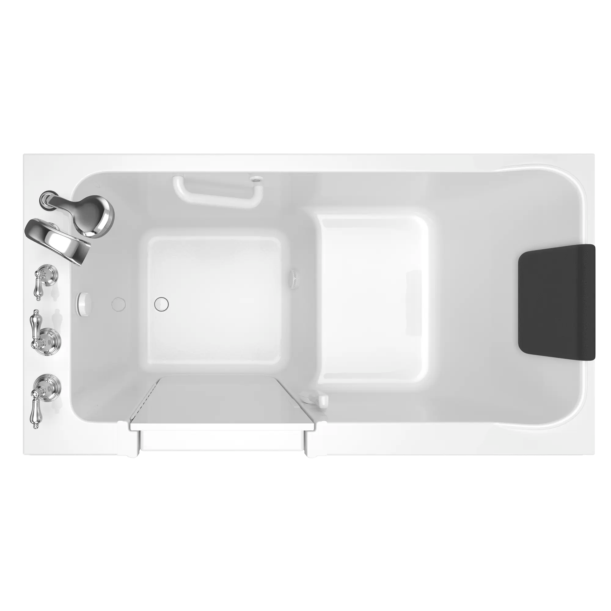 Acrylic Luxury Series 32 x 60 -Inch Walk-in Tub With Soaker System - Left-Hand Drain With Faucet // WHITE // 170907_Top_3260_219_SLW_ST6032LS-WH_0_CDNwebp.webp