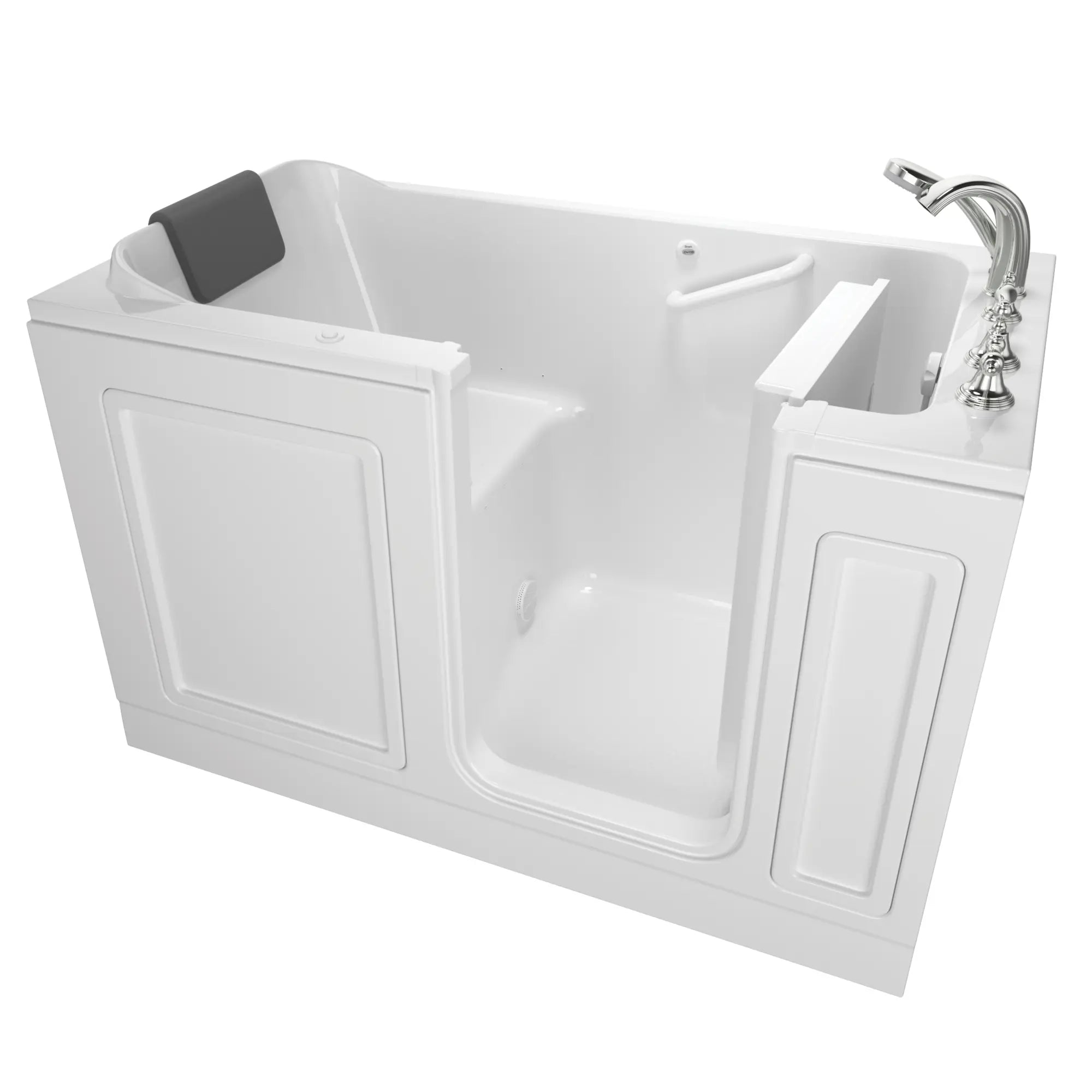 Acrylic Luxury Series 32 x 60 -Inch Walk-in Tub With Air Spa System - Right-Hand Drain With Faucet // WHITE // 170913_3260219ARW_ST6032RA-WH_KO_0_CDNwebp.webp