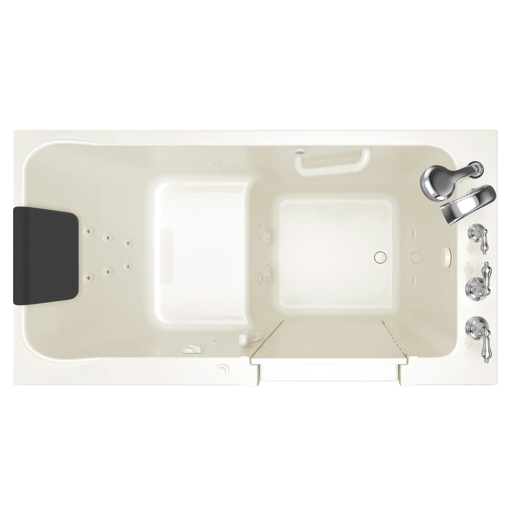 Acrylic Luxury Series 32 x 60 -Inch Walk-in Tub With Whirlpool System - Right-Hand Drain With Faucet // LINEN // 170915_Top_3260_219_WRL_ST6032RJ-BC_0_CDNwebp.webp