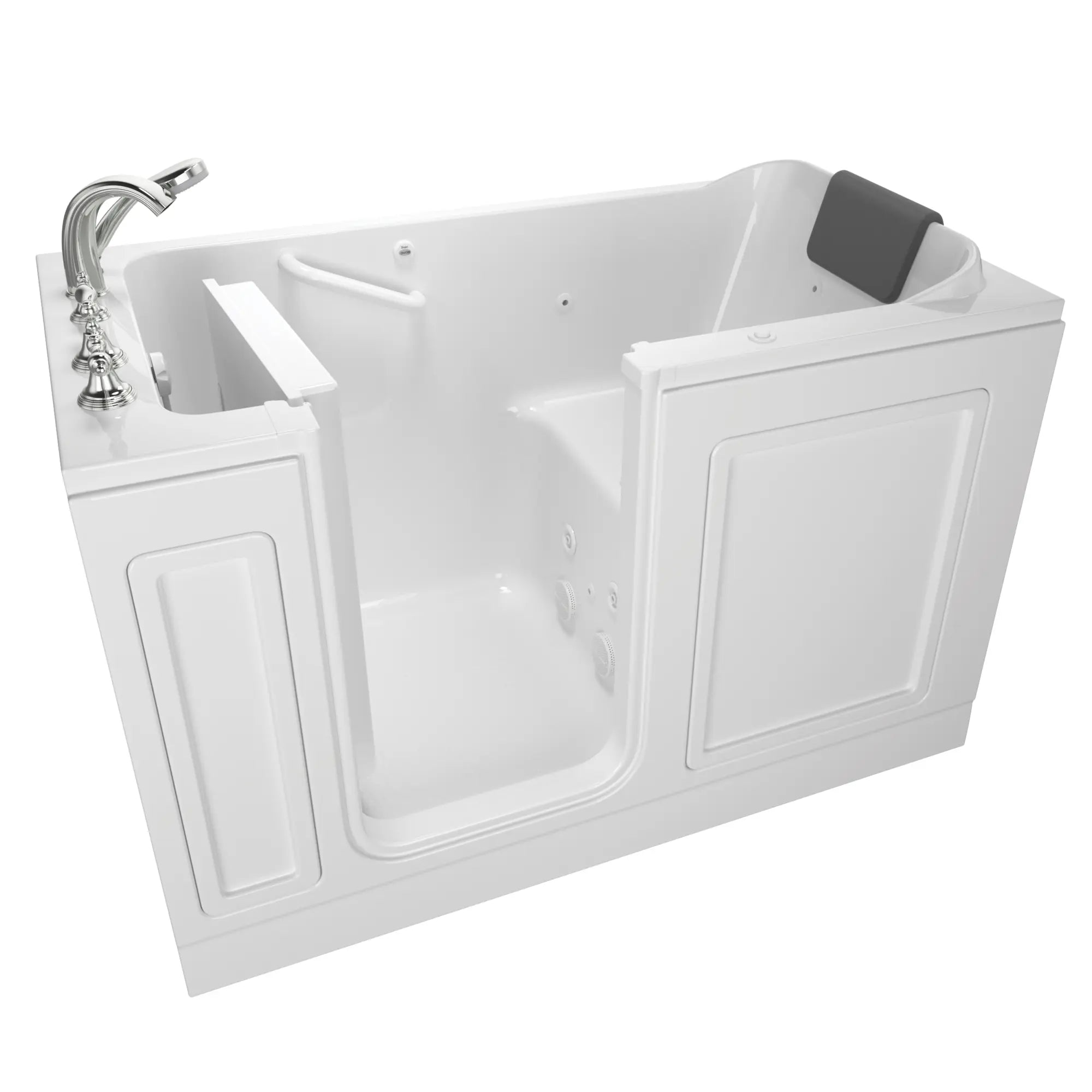 Acrylic Luxury Series 32 x 60 -Inch Walk-in Tub With Whirlpool System - Left-Hand Drain With Faucet // WHITE // 170924_3260219WLW_ST6032LJ-WH_KO_0_CDNwebp.webp