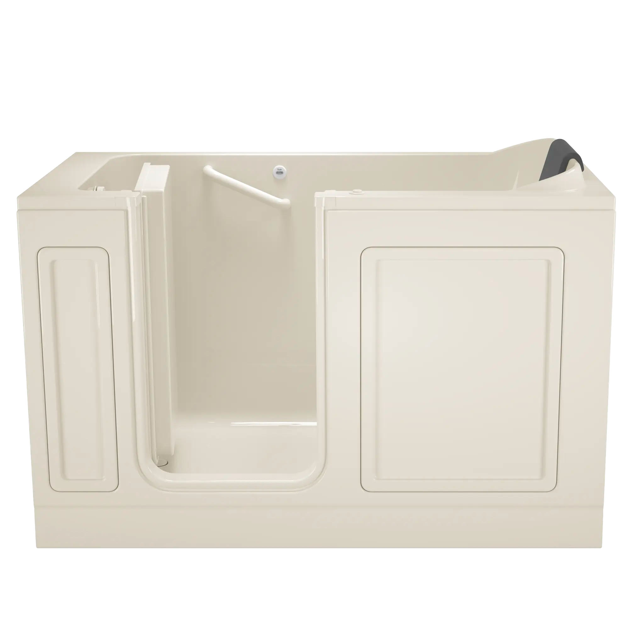 Acrylic Luxury Series 32 x 60 -Inch Walk-in Tub With Whirlpool System - Left-Hand Drain // LINEN // 170952_Front_3260_215_ALL_WLL_0_CDNwebp.webp