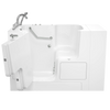 [3252OD.709.WLW-PC] Gelcoat Value Series 32 x 52 -Inch Walk-in Tub With Whirlpool System - Left-Hand Drain With Faucet - Linen