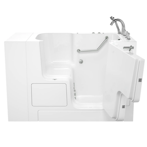 Gelcoat Value Series 32 x 52 -Inch Walk-in Tub With Whirlpool System - Right-Hand Drain With Faucet