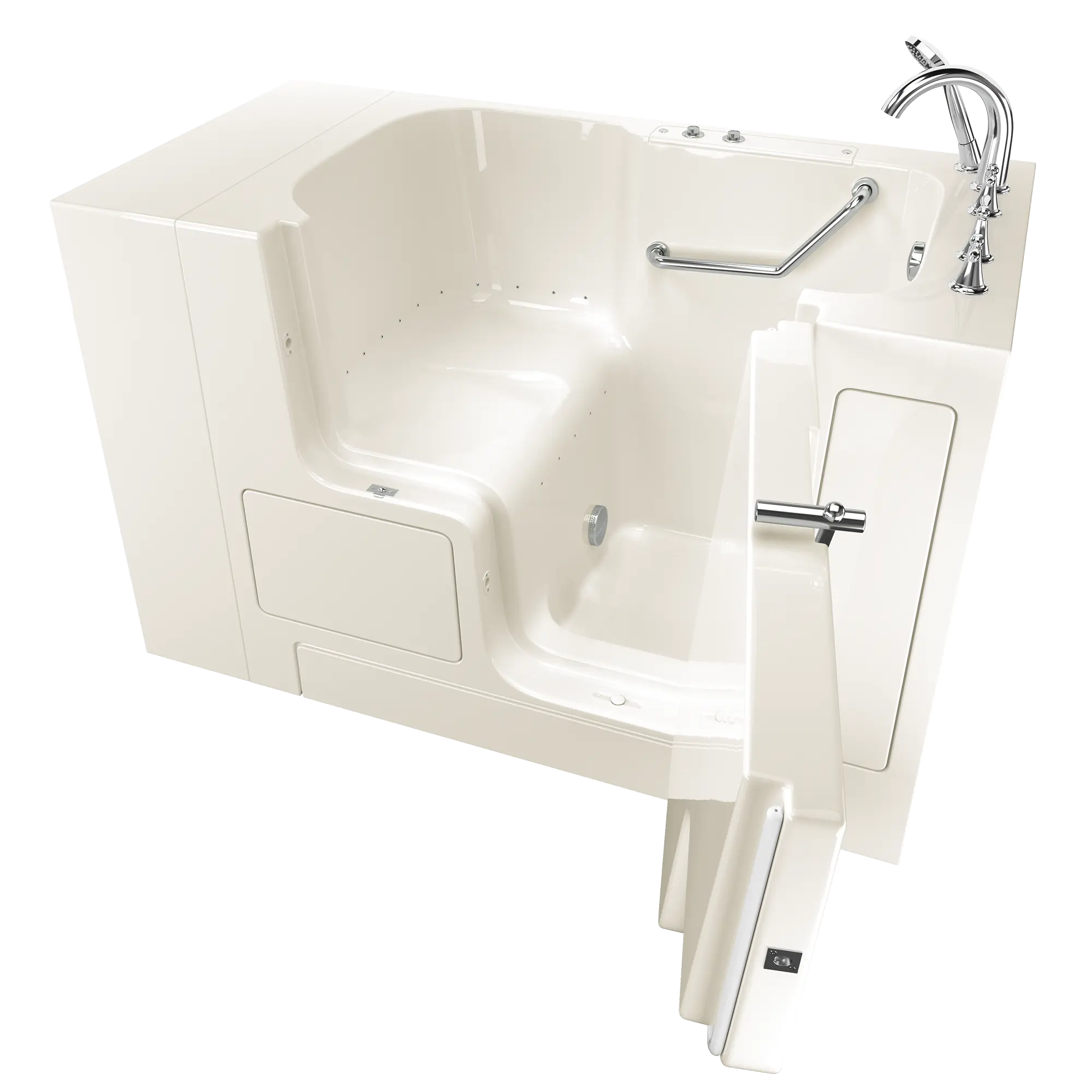 Gelcoat Value Series 32 x 52 -Inch Walk-in Tub With Air Spa System - Right-Hand Drain With Faucet // LINEN // 170980_3252OD709ARL_SS9OD5232RA-BC_KO_0_CDNwebp.webp