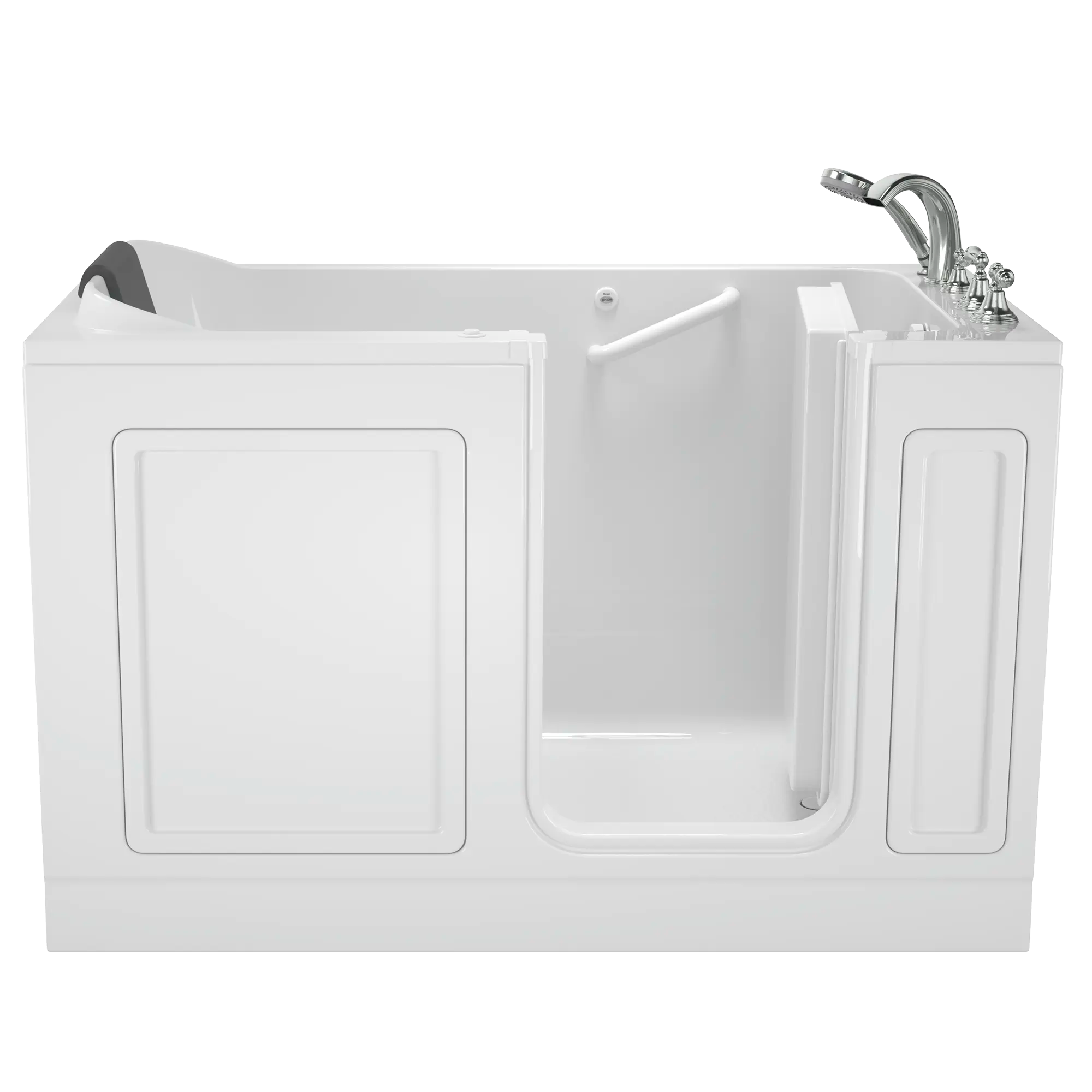 Acrylic Luxury Series 32 x 60 -Inch Walk-in Tub With Air Spa System - Right-Hand Drain With Faucet // WHITE // 170982_Front_3260_219_ARW_WRW_ST6032RA-WH_RJ-WH_0_CDNwebp.webp