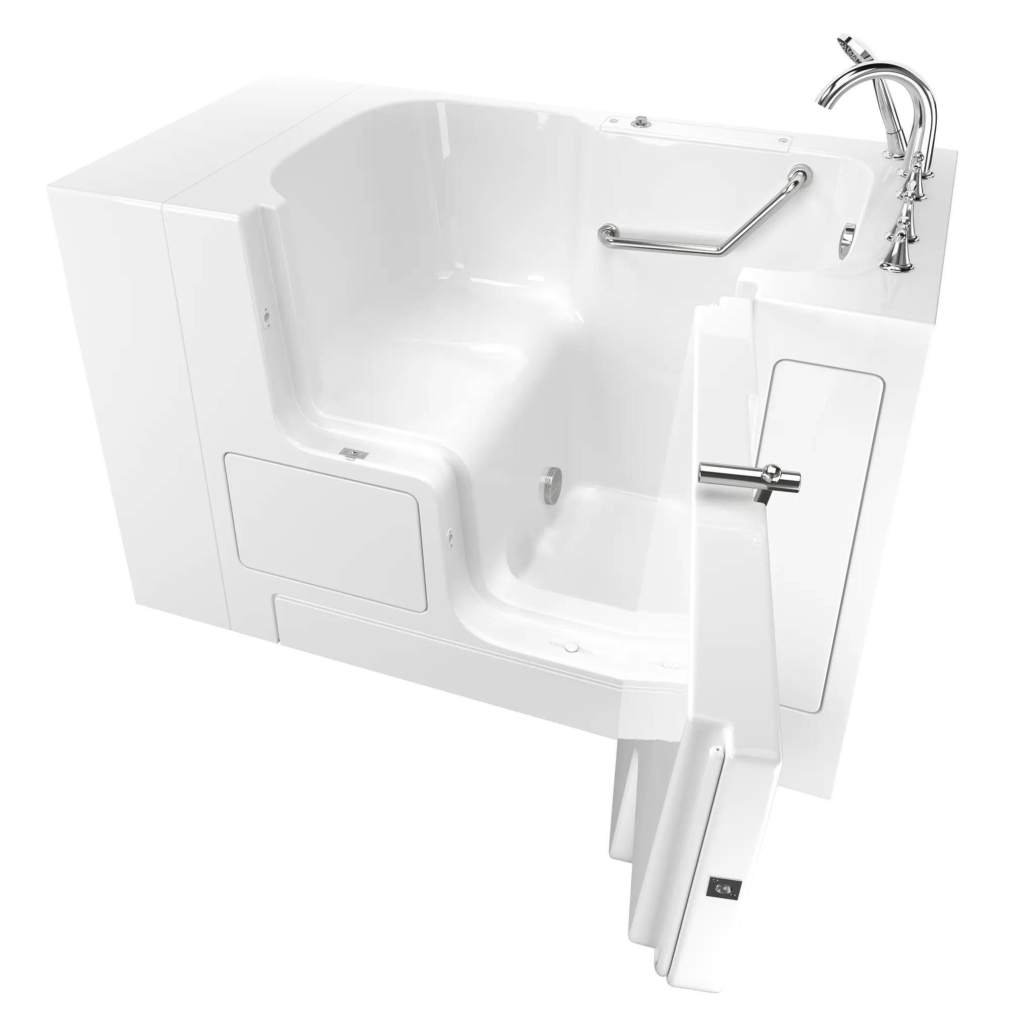 Gelcoat Value Series 32 x 52 -Inch Walk-in Tub With Soaker System - Right-Hand Drain With Faucet // WHITE // 170986_3252OD709SRW_SS9OD5232RS-WH_KO_0_CDNwebp.webp
