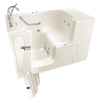 [3252OD.709.WLL-PC] Gelcoat Value Series 32 x 52 -Inch Walk-in Tub With Whirlpool System - Left-Hand Drain With Faucet - Linen