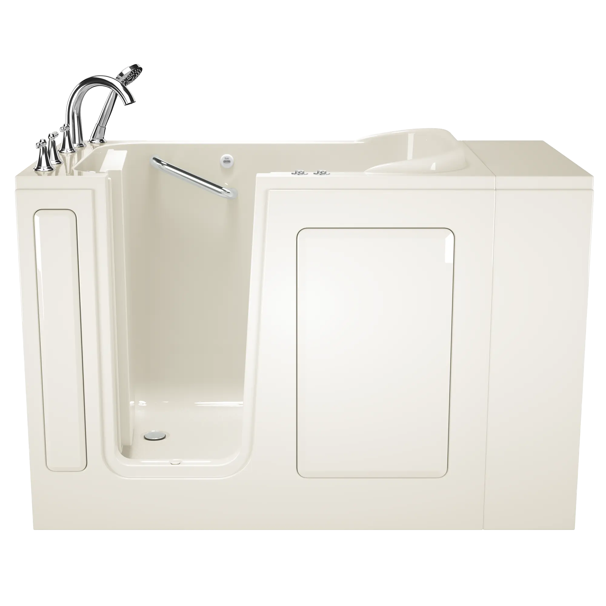 Gelcoat Value Series 28x48-Inch Walk-in Bathtub with Combination Air Spa and Whirlpool Systems  Left Hand Door and Drain // LINEN // 171033_Front_2848_409_CLL_0_CDNwebp.webp