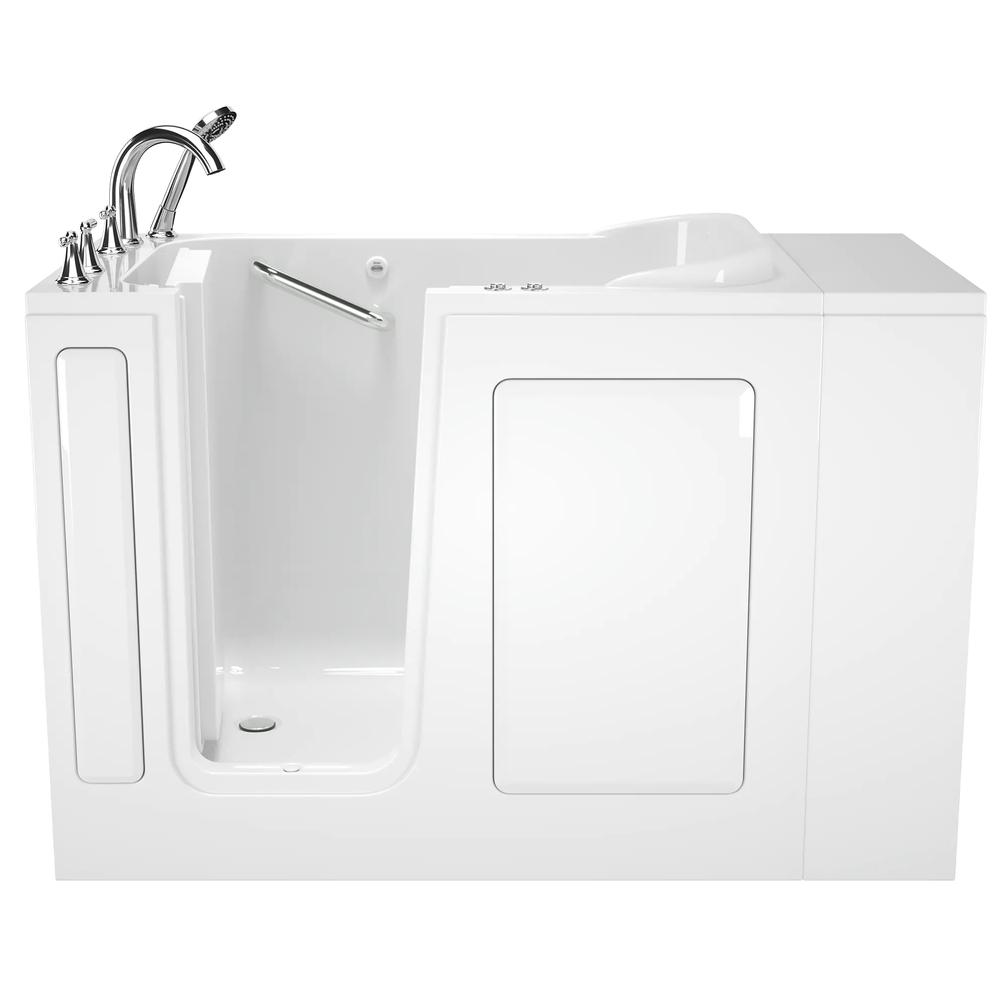 Gelcoat Value Series 28x48-Inch Walk-in Bathtub with Combination Air Spa and Whirlpool Systems  Left Hand Door and Drain // WHITE // 171035_Front_2848_409_CLW_0_CDNwebp.webp