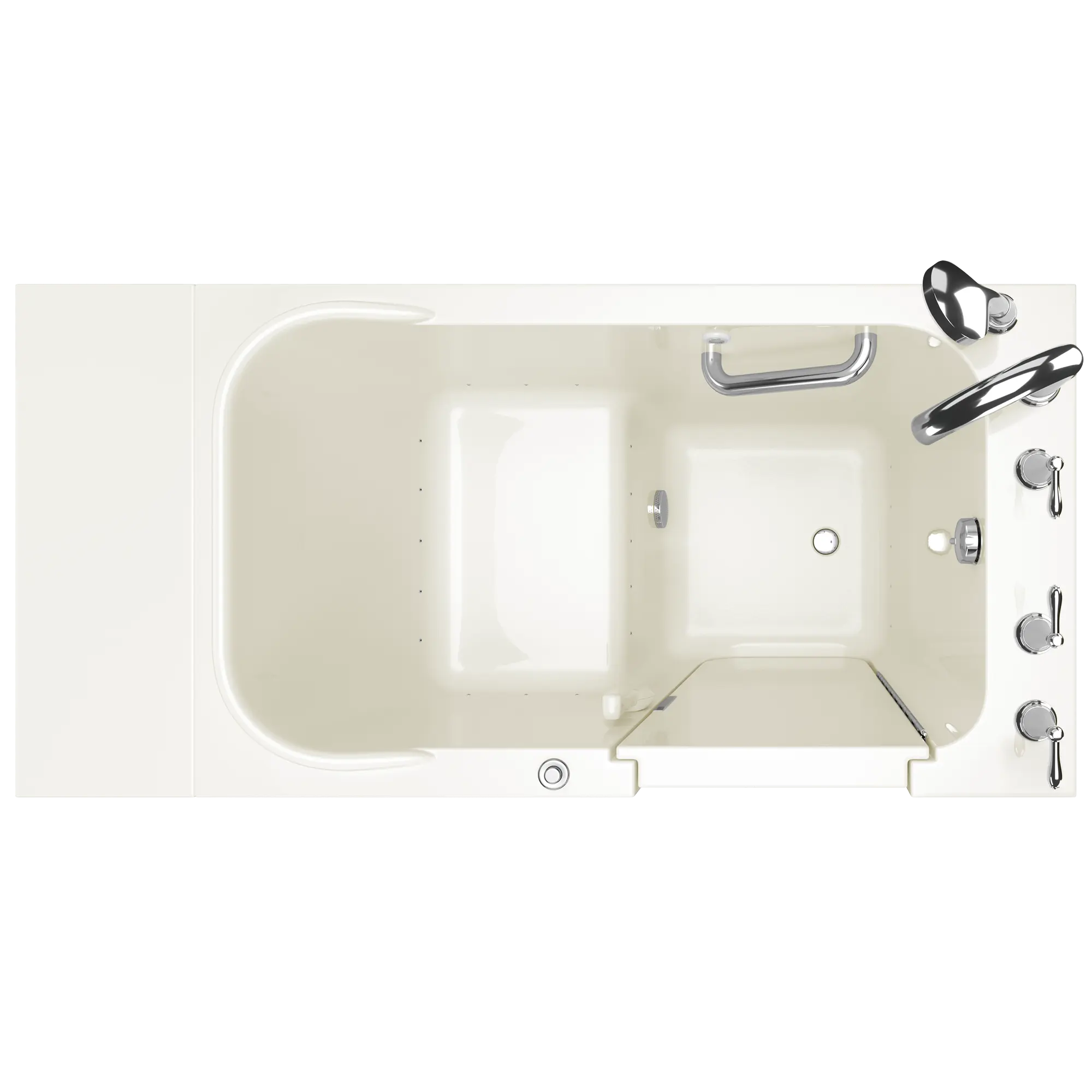 Gelcoat Value Series 28x48-Inch Walk-In Bathtub with Air Spa System  Right Hand Door and Drain // LINEN // 171040_Top_2848_409_ARL_0_CDNwebp.webp