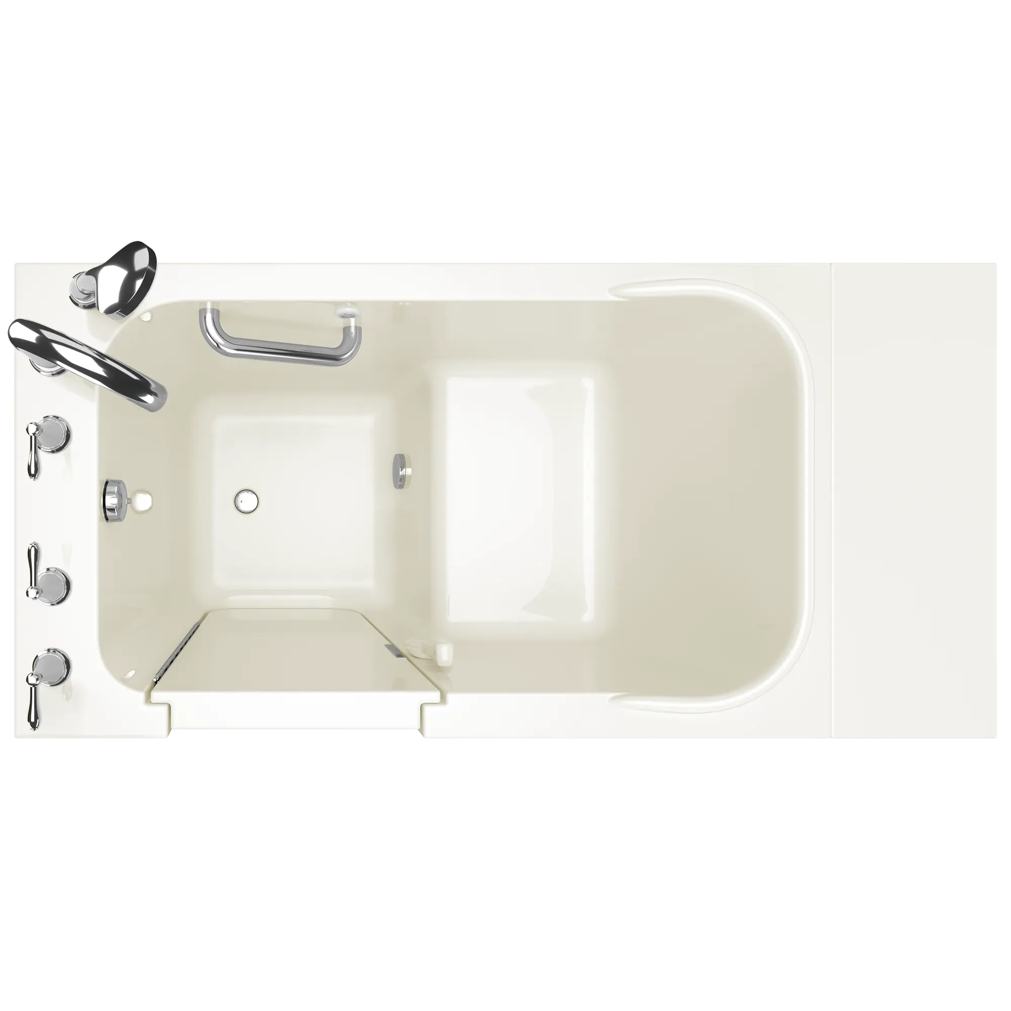 Gelcoat Value Series 28x48-Inch Walk-in Soaking Bathtub  Left Hand Door and Drain // LINEN // 171041_Top_2848_409_SLL_0_CDNwebp.webp