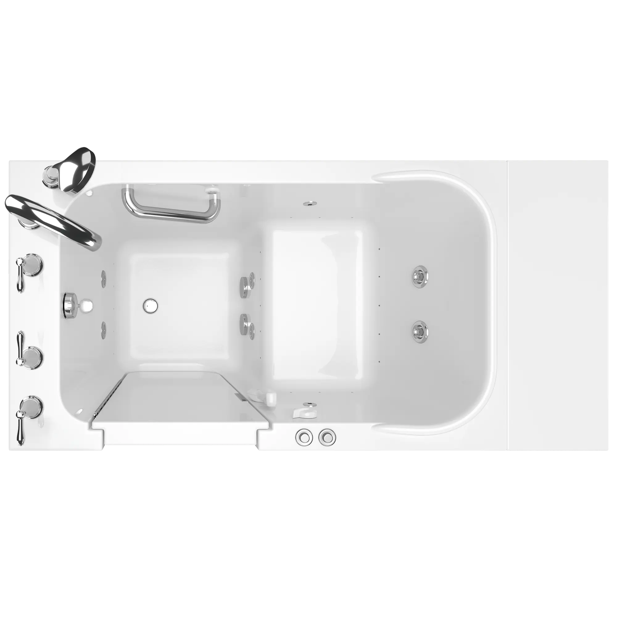 Gelcoat Value Series 28x48-Inch Walk-in Bathtub with Combination Air Spa and Whirlpool Systems  Left Hand Door and Drain // WHITE // 171042_Top_2848_409_CLW_0_CDNwebp.webp