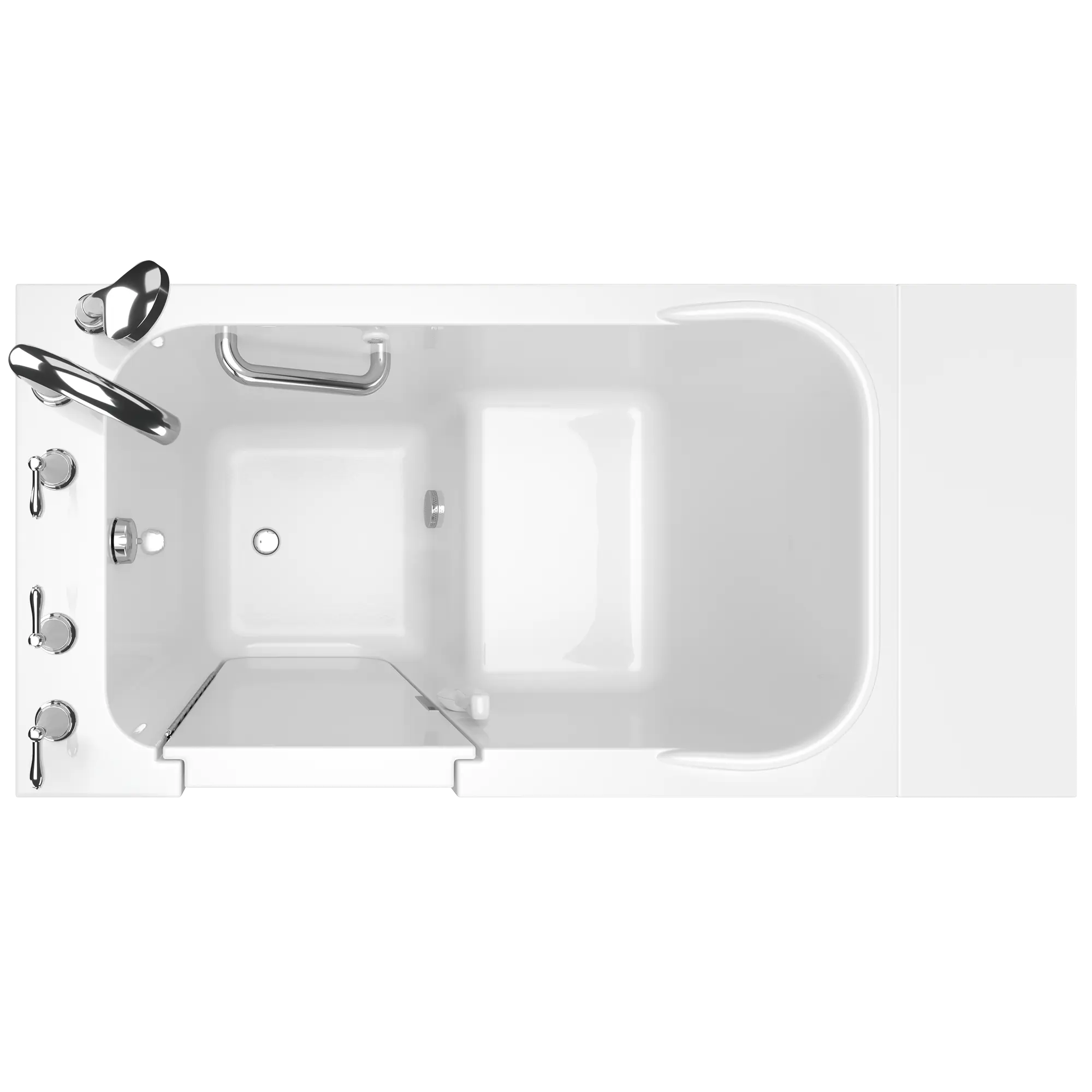 Gelcoat Value Series 28x48-Inch Walk-in Soaking Bathtub  Left Hand Door and Drain // WHITE // 171044_Top_2848_409_SLW_0_CDNwebp.webp