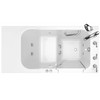 [2848.409.CRW-PC] Gelcoat Value Series 28x48-Inch Walk-in Bathtub with Combination Air Spa and Whirlpool System  Right Hand Door and Drain - Linen
