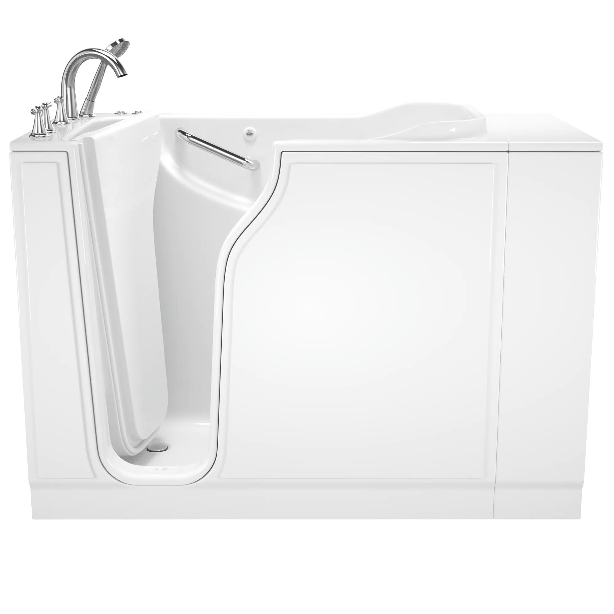 Gelcoat Value Series 30x52 Inch Walk-In Bathtub with Combination Air Spa and Whirlpool Massage System - Left Hand Door and Drain // LINEN // 171051_Front_3052_409_CLW_0_CDNwebp.webp