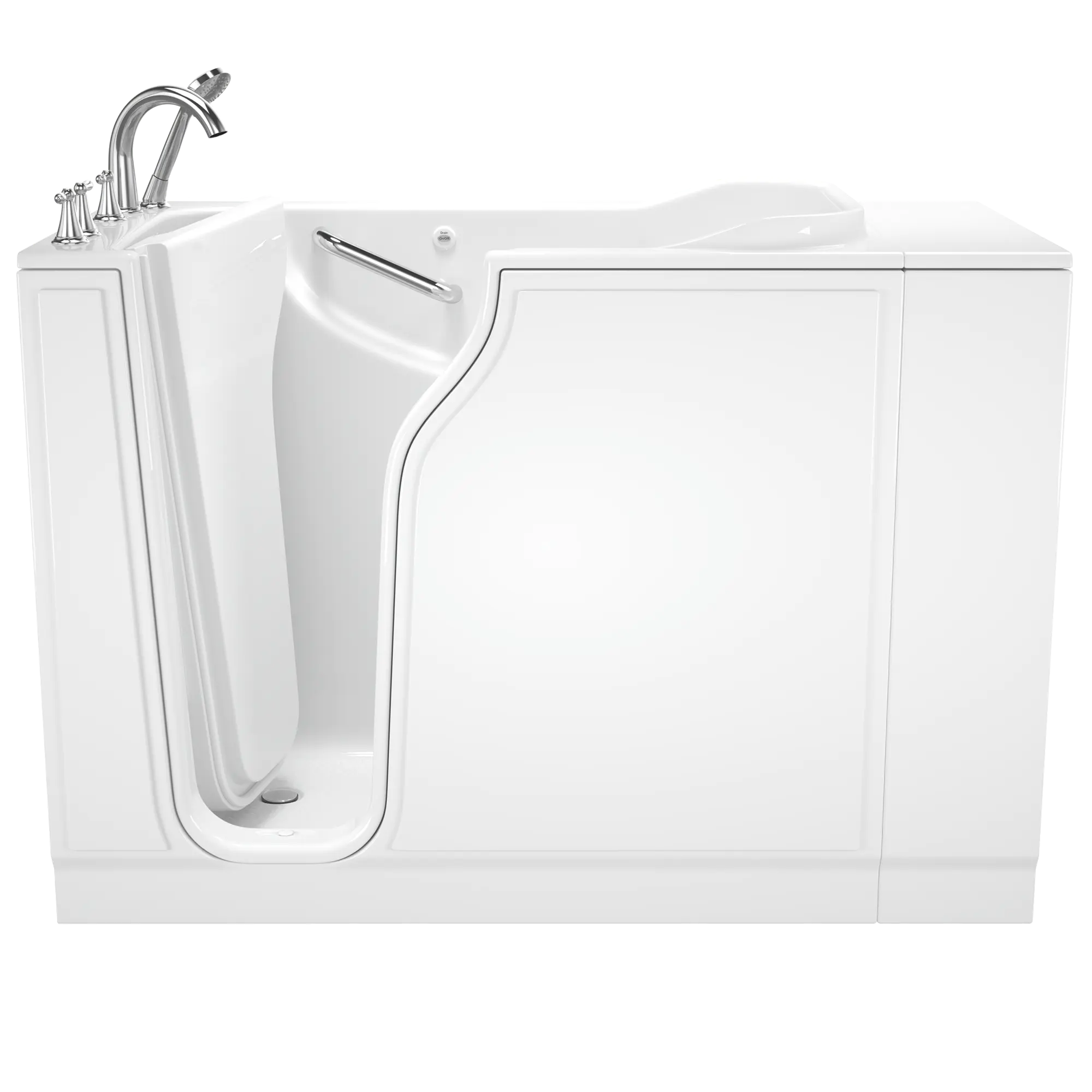 Gelcoat Value Series 30x52 Inch Soaking Walk-In Bathtub - Left Hand Door and Drain // WHITE // 171053_Front_3052_409_SLW_0_CDNwebp.webp