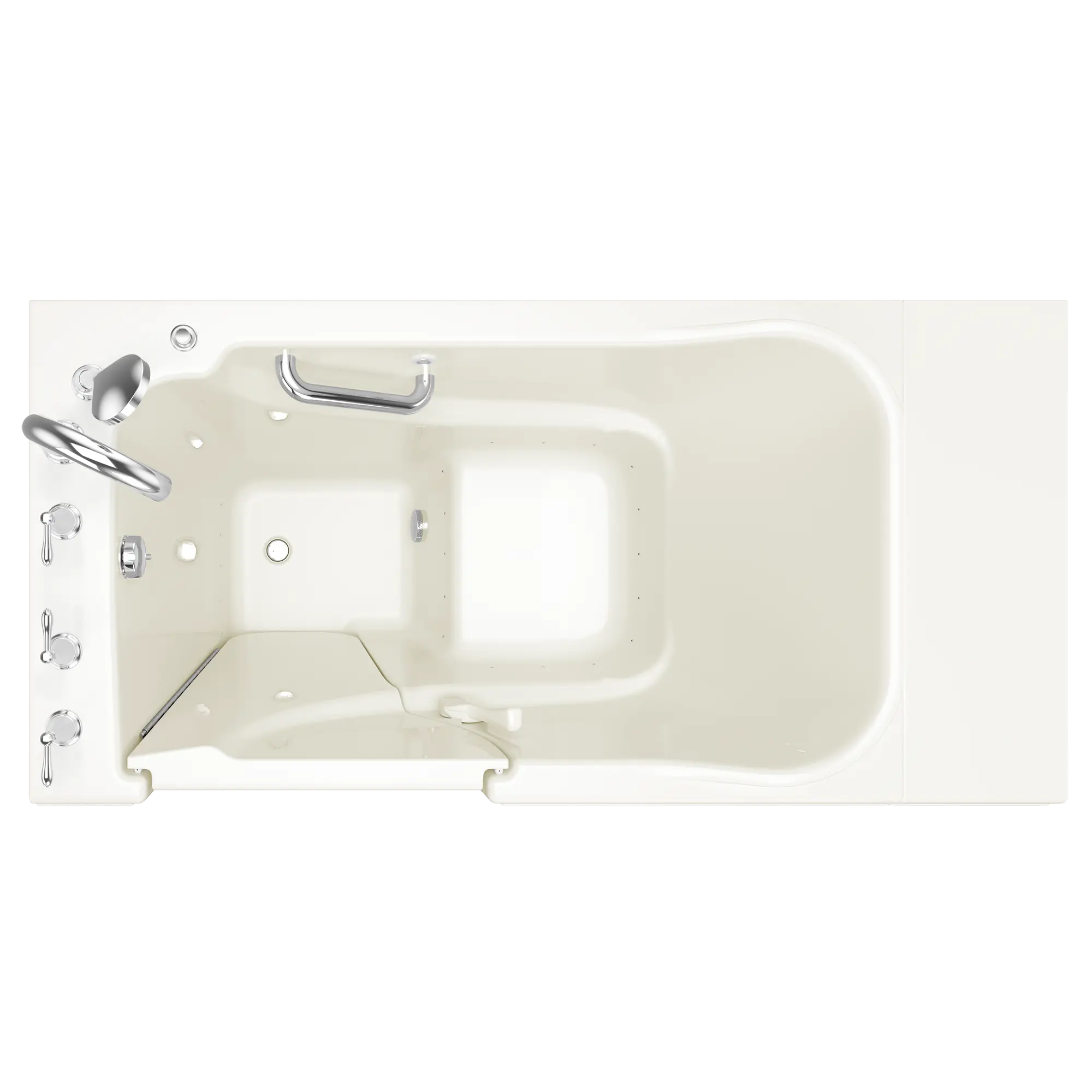 Gelcoat Value Series 30x52 Inch Walk-In Bathtub with Air Spa System - Left Hand Door and Drain // LINEN // 171057_Top_3052_409_ALL_0_CDNwebp.webp