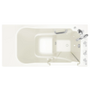 [3052.409.ARL-PC] Gelcoat Value Series 30x52 Inch Walk-In Bathtub with Air Spa System - Right Hand Door and Drain - Linen