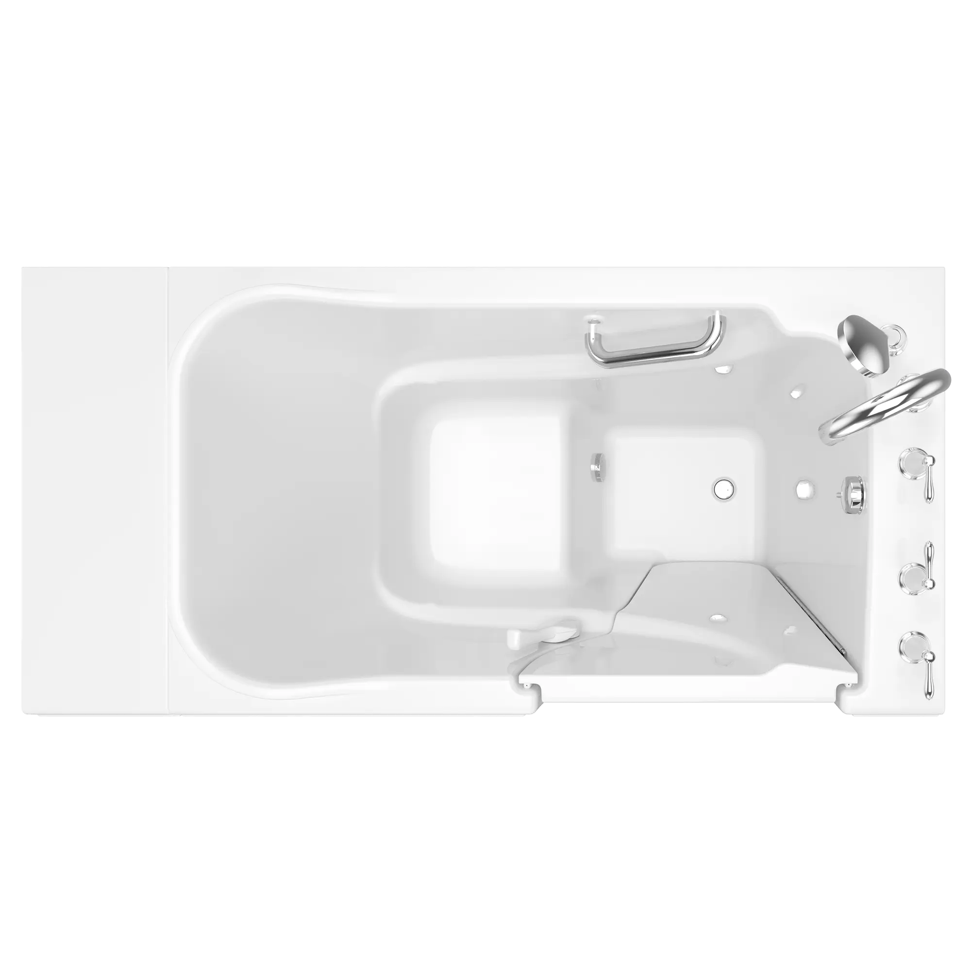 Gelcoat Value Series 30x52 Inch Soaking Walk-In Bathtub - Right Hand Door and Drain // WHITE // 171064_Top_3052_409_SRW_0_CDNwebp.webp
