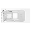 [3052.409.WLW-PC] Gelcoat Value Series 30x52 Inch Walk-In Bathtub with Whirlpool Massage System - Left Hand Door and Drain - Linen