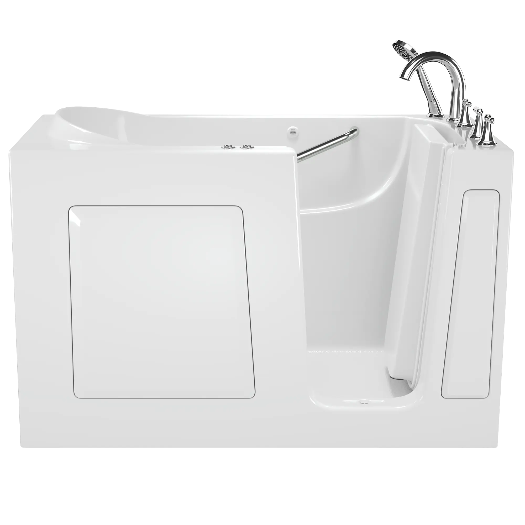 Gelcoat Value Series 60x30-Inch Walk-In Bathtub with Combination Whirlpool and Air Spa System - Right Hand Door and Drain // WHITE // 171073_Front_3060_409_CRW_0_CDNwebp.webp
