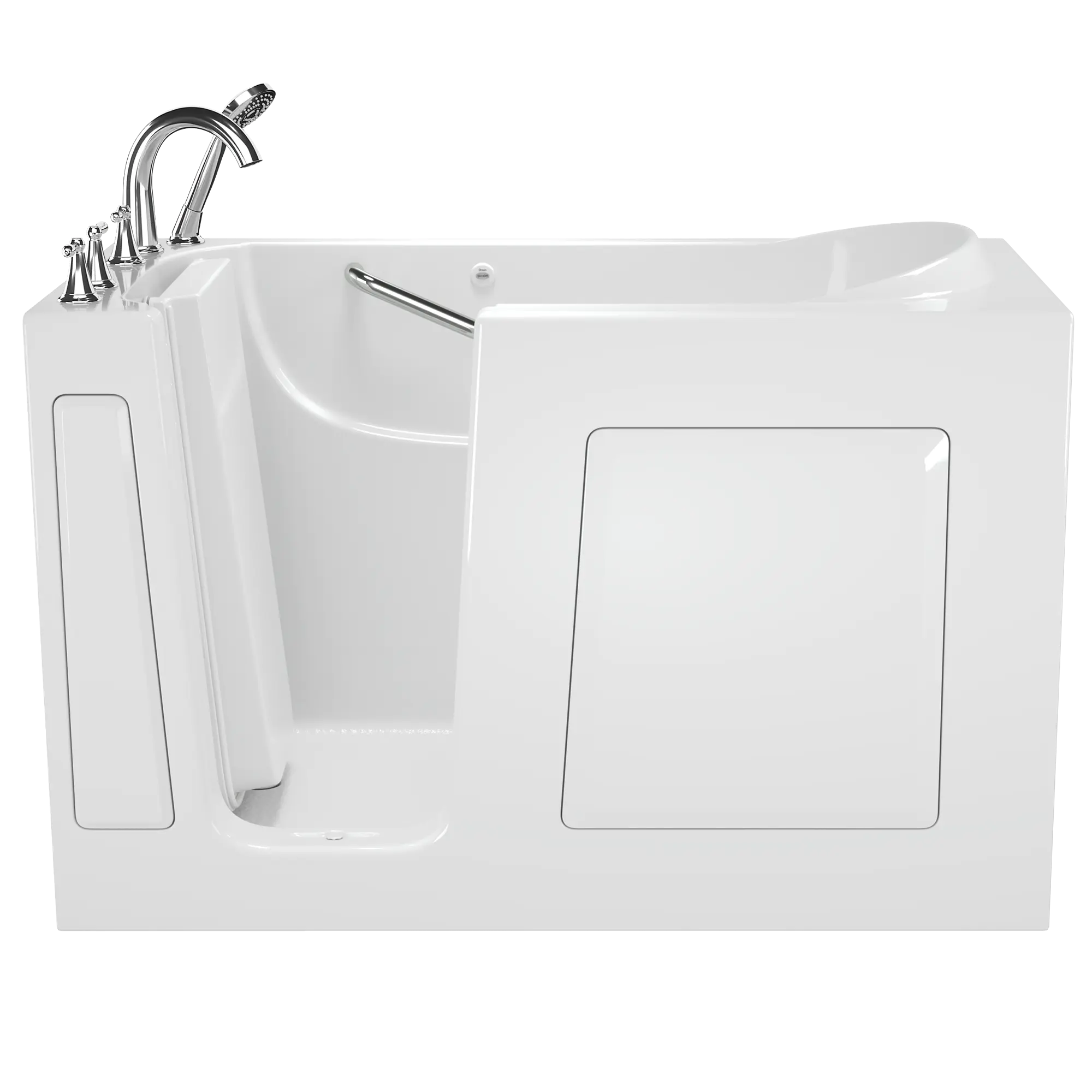 Gelcoat Value Series 30x60 Inch Soaking Walk-In Bathtub - Left Hand Door and Drain // WHITE // 171074_Front_3060_409_SLW_0_CDNwebp.webp
