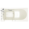 [3060.409.ALL-PC] Gelcoat Value Series 30x60 Inch Walk-In Bathtub with Air Spa System - Left Hand Door and Drain - Linen
