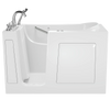 [3060.409.CLW-PC] Gelcoat Value Series 60x30-Inch Walk-In Bathtub with Combination Whirlpool and Air Spa System - Left Hand Door and Drain - Linen