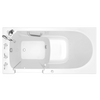 [3060.409.ALW-PC] Gelcoat Value Series 30x60 Inch Walk-In Bathtub with Air Spa System - Left Hand Door and Drain - Linen