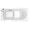 [3060.409.CLW-PC] Gelcoat Value Series 60x30-Inch Walk-In Bathtub with Combination Whirlpool and Air Spa System - Left Hand Door and Drain - Linen